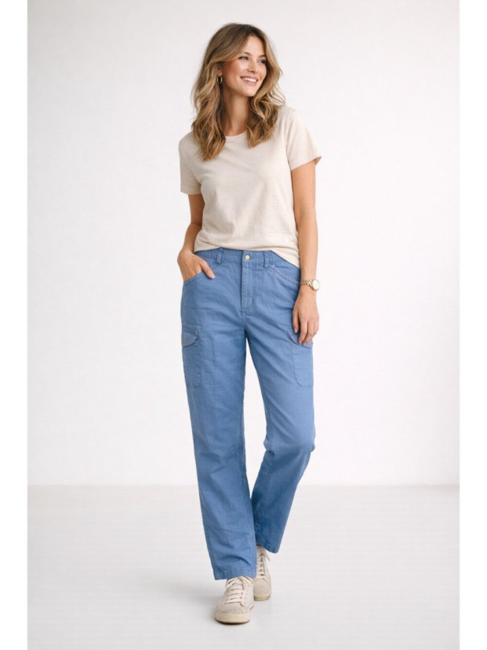 🆕 L.L. Bean Favorite Fit Linen Blend Cargo Pants